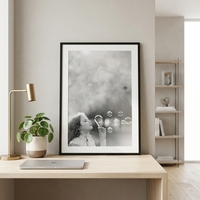 Cadre d'affichage vertical créatif Americanflat 24x34 avec passe-partout en bois poli 20x30 pour photos 24x34, affichage mural, écologique, noir