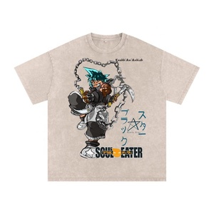 เสื้อยืดผู้ชายทรงโอเวอร์ไซส์สไตล์โกธิคแบบดิสเทรส รุ่นคัสตอมสตรีทแวร์ ปี 2026 ผ้าคอตตอน 100% คุณภาพสูง ทรงบ็อกซี่ - Product Image 3