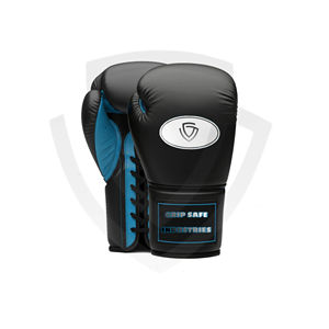 Custom High Quality Moisture Wicking Boxing Gloves with Genuine Cowhide Leather Lace-Up Closure and for Wrist <b>Strap</b> - Product Image 1