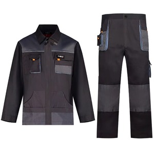 Veste d'uniforme pour homme pour l'atelier d'usine Soudeur électrique Réparation Combinaison en coton multi-poches Logo imprimé Travail antistatique - Product Image 2