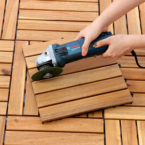 Baldosa de Madera de Acacia de 6 Listones con Construcción de Madera Maciza, Fácil Instalación y Soporte Estable - Product Image 3