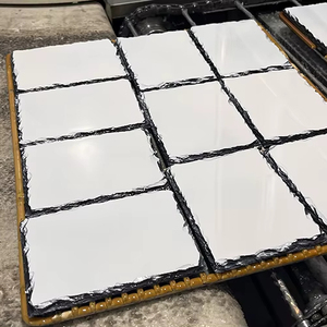 Pizarra Rectangular para Sublimación en Blanco, 15*20cm, 6*8 Pulgadas, para Impresión por Transferencia Térmica con Soporte - Product Image 1