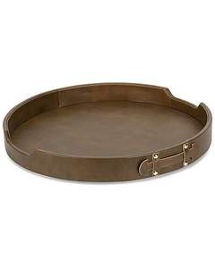 2025 nouveau Design populaire cuir matériel de table maison décorative Pu plateau mariage indien dubaï personnalisé plateaux alimentaires - Product Image 1