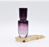 LEBELAGE 30ml Crème Ampoule Double Action Visage et Cou Vitamine B5 Peptides Resserrement des Pores Hamamélis Hydratation Soin Anti-Rides