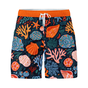 Pantalones Cortos Deportivos Personalizados con Logotipo, Casuales, de Secado Rápido, Transpirables, de Poliéster, para Hombre, con Cintura Elástica y Cordón, Material de Sublimación para Entrenamiento - Product Image 1