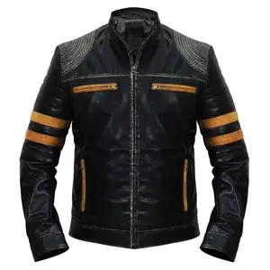 New Design Winter Autumn High Quality Men Clothing Best Sale Leather Jacket Made In Pakistan