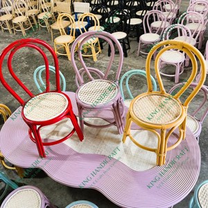 Chaise pour enfants en rotin moderne à la mode plusieurs couleurs Design confortable pour la maison cuisine chambre utilisation pour faire grandir l'imagination en plein air - Product Image 3