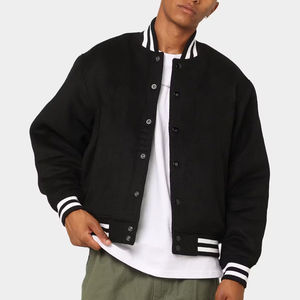 2025 Chaqueta universitaria de béisbol Unisex de alta calidad personalizada del fabricante Soporte de invierno Chenille Bordado Mangas de cuero Piel - Product Image 1