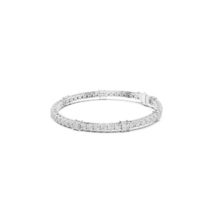 Bracelet de tennis en moissanite taille princesse ronde 6,62 TCW, en argent sterling 925, bijoux de luxe pour mariée, bracelet de mariage, vente en gros - Product Image 3