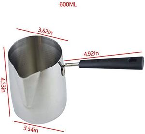 Calentador de leche de mantequilla de café de acero inoxidable Premium de diseño moderno de buena calidad con caño uso manual cocina y restaurante - Product Image 1