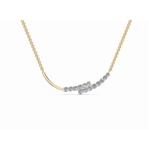 Radiant Arsinoe Lab Grown Diamond <b>Chain</b> Pendant Round Cut 0.282 Ct 9 KT 14 KT 18 KT <b>Gold</b> Jewelry Wholesale OEM Export Supplier - Product Image 5