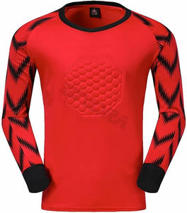 ชุดเครื่องแบบผู้รักษาประตูสำหรับผู้ชายเสื้อฟุตบอลป้องกันฟองน้ำสำหรับฝึกซ้อมผู้รักษาประตูชุดกางเกง - Product Image 2