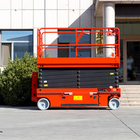 Plateforme élévatrice mobile hydraulique autopropulsée de 8 m, alimentée par batterie