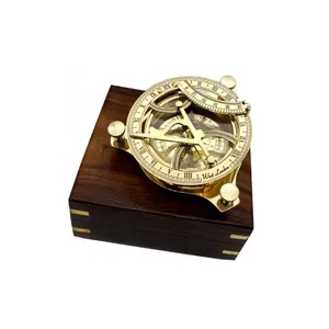 Navigation Compass Handmade Sundial Nautical Solid Brass Compass Antique Gift For Sale At Wholesale Price