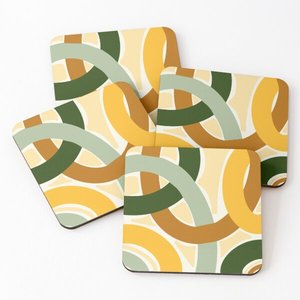 Promotional Wood Gifts <b>Drink</b> <b>Coasters</b> Carved Colorful Printing <b>coaster</b> with Cork Bottom Pads Mats Placemats with Best Low Price - Product Image 3