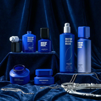 Set Botol Serum Formula Kosmetik Kaca Dasar Tebal Sablon Sutra Kustom Cetakan Khusus