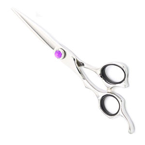 Ciseaux de coiffeur fantaisie avec logo personnalisé Outils de soins de beauté avec cisailles de rasoir à lame tranchante en acier inoxydable - Product Image 1