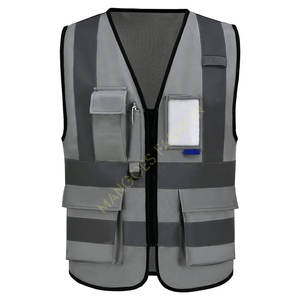 เสื้อกั๊กนิรภัยพร้อมแถบสะท้อนแสงสำหรับใส่ทำงานในงานรับเหมาคืนขายส่งเสื้อผ้าก่อสร้างอเนกประสงค์ - Product Image 1