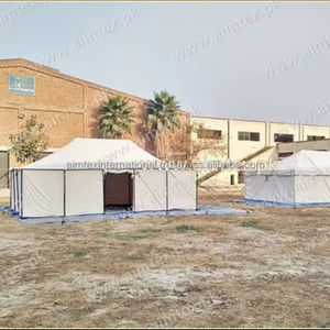 Cómoda tienda de campaña para refugiados con 100% carpas de campana de lona de algodón Retardante de fuego, resistente a los rayos UV e impermeable Ligero y móvil - Product Image 1