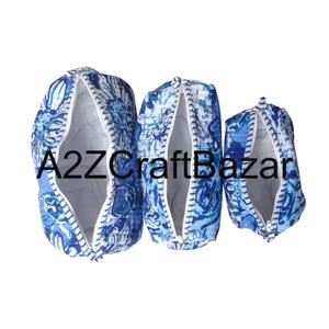 Bolsas de Cosméticos de Tela de Algodón Ecológicas, Cierre de Cremallera con Borla, Diseño Moderno, Reutilizables, Ligeras, Multifuncionales, Bolsa de Maquillaje - Product Image 4