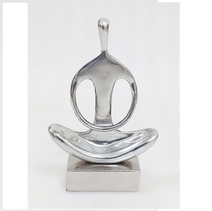 Elegantes Figuras de Flamencos Plateados Modernas Hechas a Mano, Adorno Decorativo Móvil para Mesa, para Hogar, Hotel, Restaurante - Product Image 3