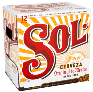 Cerveza Sol Lager 330ml Draft Ale en varias opciones de embalaje Botella Caja a granel Taza Cartones - Product Image 2