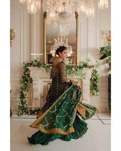 ชุดสูทผ้าคอตตอนซาลวาร์ Kameez สำหรับผู้หญิงผ้าคอตตอนสังเคราะห์ดีไซน์เนอร์อินเดีย - Product Image 1