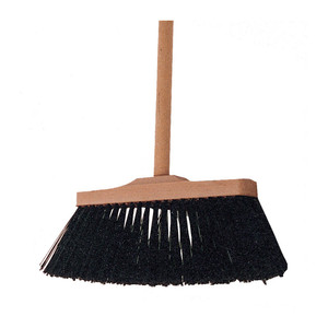 Scopa Industriale 27 Cm con Supporto in Legno Senza Manico - Product Image 1