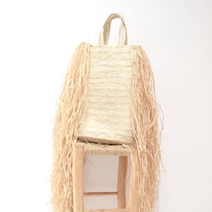 โมร็อกโก Raffia กระเป๋าสีขาวในสีที่ออกแบบและสร้างขึ้นในอินเดียทำด้วยมือเป็นมิตรกับสิ่งแวดล้อมและปลอดภัย - Product Image 6