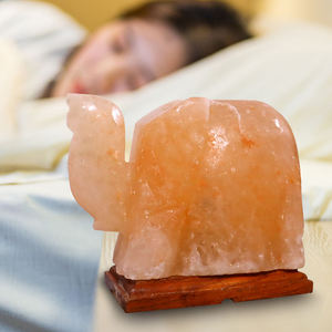 Lampe de sel de roche en cristal naturel de l'Himalaya en forme de coeur rouge rose naturel paquet complet cordon électrique et ampoule matière organique - Product Image 6