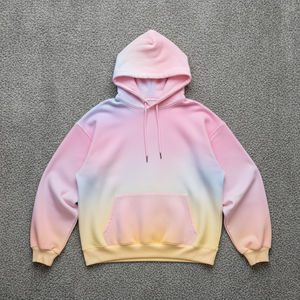 Sudadera Extra Grande de Algodón 100% de Venta Caliente OEM, Teñida con Tinte Anudado, Lisa, Lavada, Transpirable, con Logotipo Personalizado Bordado para Hombre - Product Image 2