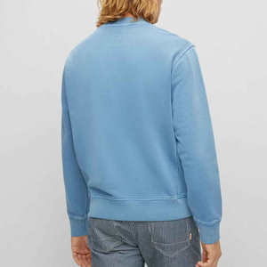 Temporada de invierno nuevo de alta calidad 2025 diseño personalizado hombres en blanco cuello redondo ropa de calle sudaderas logotipo personalizado sudadera - Product Image 5