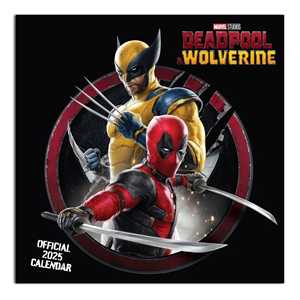 ปฏิทินติดผนังลายพิมพ์กระดาษดีไซน์พิเศษ Marvel ปี 2025 สำหรับ Deadpool และ Wolverine - Product Image 1