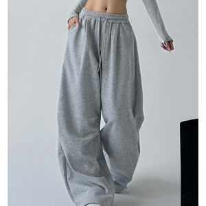 กางเกงวอร์มทรงตรงสไตล์สตรีทแวร์สำหรับฤดูหนาว ผ้าคอตตอนผสม คุณภาพสูง ราคาคุ้มค่า - Product Image 1