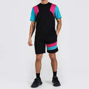 New Style Streetwear <b>Mens</b> T <b>Shirt</b> and Shorts Set Custom Printed Logo High Quality Casual Short Set Factory - Product Image 1