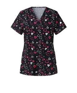2025 último impreso cuello en V suave médico Scrubs Hospital impreso Scrubs uniforme de enfermera Unisex impreso flor clínica uniforme mujeres - Product Image 2