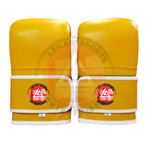 Mitaines de boxe en cuir robustes, imperméables, design personnalisé pour adultes - Absorption de l'humidité, sangle auto-agrippante, logo couleur personnalisée - Product Image 2