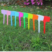 100 Buah 60*15Cm Label Pot Bunga Herbal Luar Ruangan Penanda Tanaman Plastik Tahan Air Penanda Taman Pembibitan Tag Signage