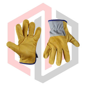 Guantes de Cuero de Seguridad para Conductor, Color Personalizado, Logotipo, Guantes de Trabajo para Exteriores, Antideslizantes, Resistentes al Desgarro, Transpirables, Sin Silicona - Product Image 4