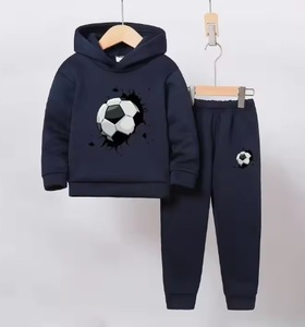 ชุดกีฬาแฟชั่นฤดูหนาวขายส่งสำหรับเด็ก ชุดวอร์มเนื้อผ้าเบา ระบายอากาศได้ดี เอวยางยืด สำหรับเด็กชายและเด็กหญิง - Product Image 1
