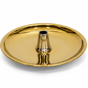 Chicha égyptienne de luxe en laiton fin - Vase décoratif en verre gravé bohème 24K - Product Image 2