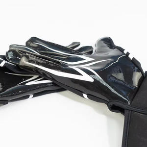 Guantes de receptor de fútbol americano transpirables y duraderos de alta calidad, fabricación profesional, guantes de fútbol con estampado personalizado - Product Image 2