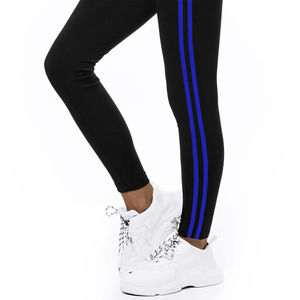 Leggings de yoga taille élastique respirante personnalisés de qualité supérieure, pantalons décontractés avec logo noir et design uni, dernier style en gros - Product Image 6