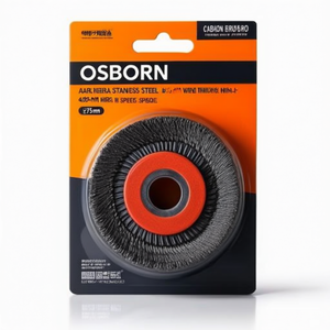 OSBORN Round <b>Brush</b> 75 mm 10 mm Stainless Steel 0.3 mm Wire Thickness 4500 Min- High-Speed Product Category <b>Brush</b> - Product Image 3