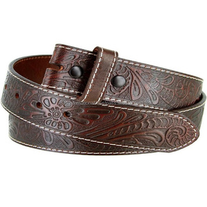100% High Quality Single Layer Western <b>Leather</b> <b>Tooling</b> <b>Belt</b> for Men Floral Embossed Hand Carved Designer <b>Tooled</b> <b>Belt</b> All Sizes - Product Image 1