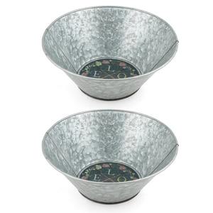 Service de salade/bol de fruits en fer galvanisé - Product Image 2