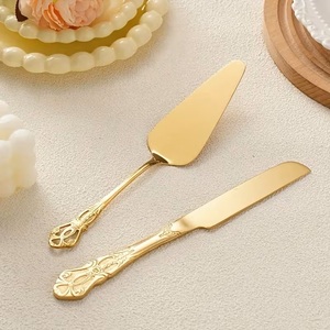 ที่ตักเค้กสแตนเลสสวยงามสำหรับงานขึ้นบ้านใหม่ เครื่องมือเสิร์ฟขนมหวานโลหะเคลือบเงินสำหรับงานแต่งงานและของขวัญในเทศกาลต่างๆ - Product Image 2