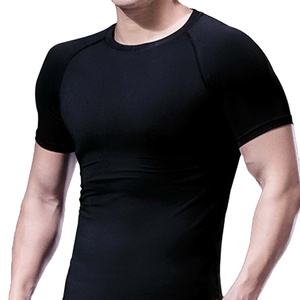 Men's Slim Fit Compression <b>T</b>-<b>Shirts</b> with O <b>Neck</b> Custom Sample 2025 <b>Low</b> MOQ Order Full Sleeves Raglan Design - Product Image 1
