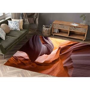 Alfombra Estampada con Paisaje de Cañón - Diseño Fotográfico de Antelope Canyon, Alfombra Suave con Pelo Corto - Product Image 2
