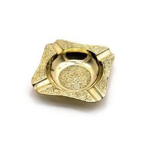 Cendrier en laiton à motif en relief, forme et taille personnalisées, utilisation au bureau, cendrier à cigares à bas prix - Product Image 1